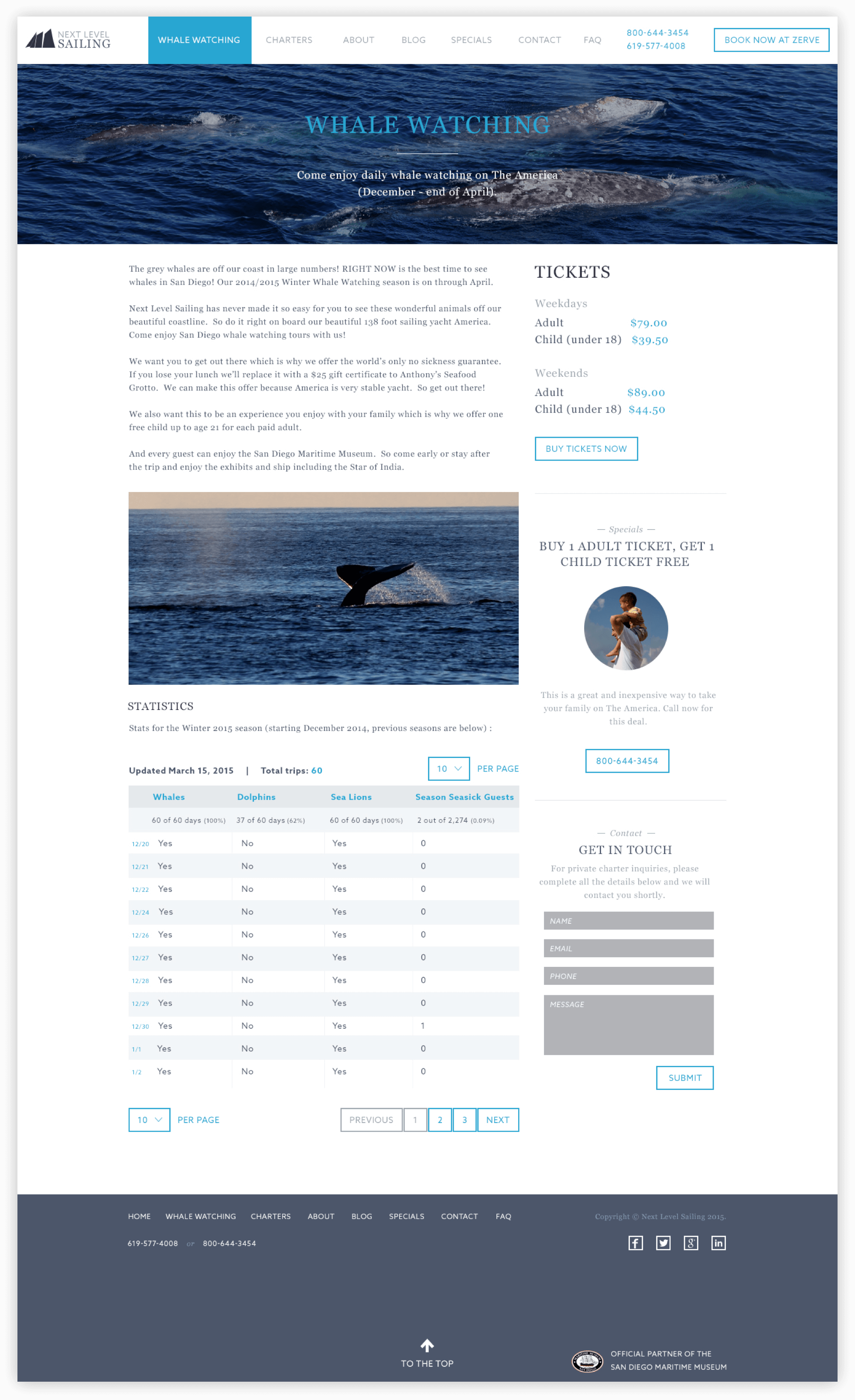 Next Level Sailing Website